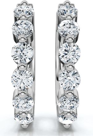 Pompeii3 1Ct 6-Stone Diamond Hoops 10k Gold Lab Grown