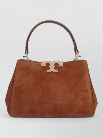 Tory Burch suede shoulder bag top handle strap