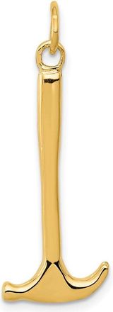 Diamond2Deal 14k Yellow Gold 3D Hammer Charm