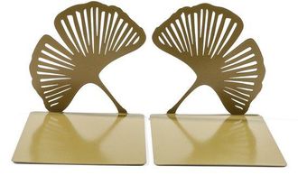 OEM Sujetalibros, 1 Par, Hierro, Sujetalibros De Metal, Patas Antideslizantes, Uso Multifuncional, Oficina O Sala De Estar, 12,4 X 12,4 Cm, Caqui