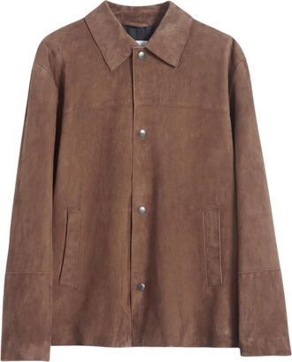 Mauro Grifoni Sovrapponibile in camoscio - - Jackets - Uomo - Marrone - L
