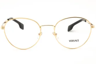 Versace 0VE1279 Round Metal Frame Eyeglasses - Gold