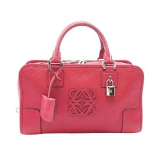 Loewe Pre-owned Amazona 28 Leren Handtas - Dames - Vintage Handtas - Roze - ONE Size - Leer - Vintage