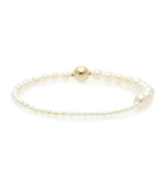 Sophie Bille Brahe Petite Peggy 14kt gold and pearl bracelet