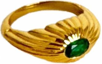Shyla Womens Remy Ring In Emerald