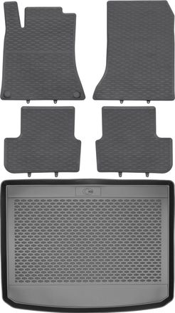 OEM Juego De Alfombrillas De Goma Para Coche Y Maletero Para Mercedes Gla X156 Crossover (2014-2019)