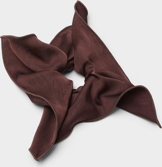 Simons Womens Large square satin scrunchie