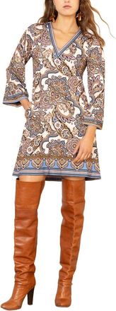 Hale Bob Hale Bob Laylah 3/4 Sleeve Mini Dress