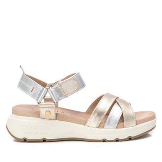 Xti Womens Leather Sandals In Beige