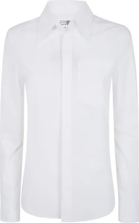 Maison Margiela Dames, Blouses & Shirts, Wit, Maat: M