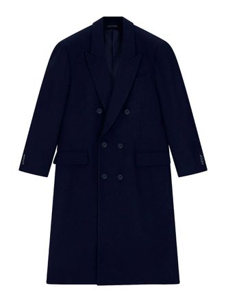 Giorgio Armani Virgin wool and cashmere chevron coat