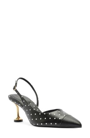 Arezzo Meryl Pointed Toe Slingback Pump in Black at Nordstrom, Size 5.5