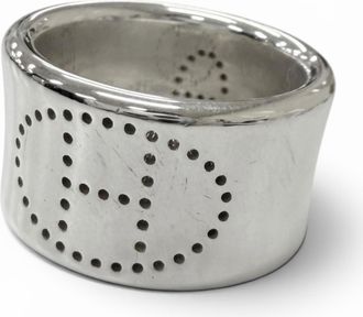 Herm&egrave;s Silver Silver 925 Band Ring (Pre-Owned)