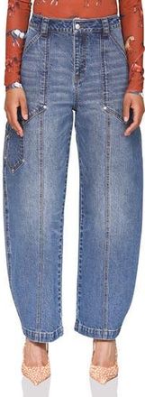 Avec Les Filles Zucchini Leg Carpenter Jeans in Criollo Wash at Nordstrom Rack, Size 30