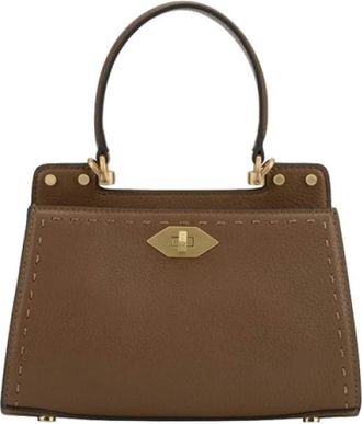 Pourchet Trianon PM Handtas - Dames - Handtassen - Beige - ONE Size - Leer - Tassen