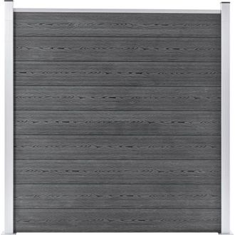vidaXL Vidaxl - Pannello di Recinzione in wpc 180x186 cm Grigio