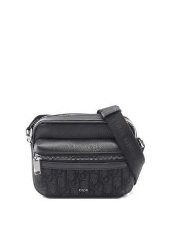 Dior 2010s Mini Rider 2.0 messenger bag - men - Canvas/Leather - One Size - Black