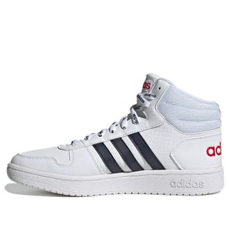 adidas Hoops 2.0 Mid White Legend Ink FW4478