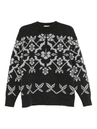 High Sport Fairisle jumper - women - Wool/Cashmere - S - Grey