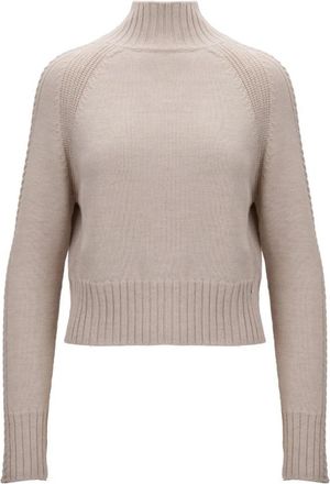 Herno Ml 000053D 1990 Jumper - Dames - Coltruien - Beige - M - Wol - Truien & Vesten