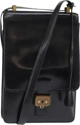 Herm&egrave;s Pre-owned Cross Body Bags, female, Black, Size: ONE SIZE Pre-owned Vintage Shoulder Bag