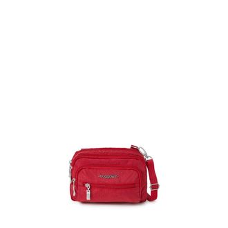 Baggallini Womens Triple Zip Bagg Small Crossbody Bag