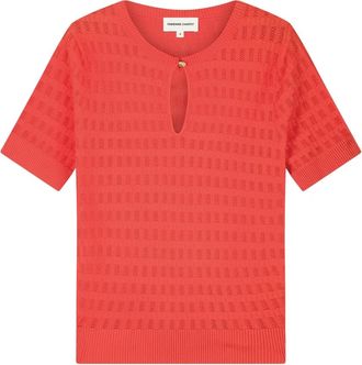Fab By Fabienne Chapot Masja Pullover - Dames - Ronde hals truien - Oranje - M - Leer - Truien & Vesten