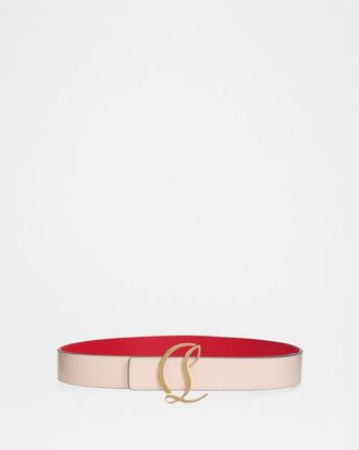 Christian Louboutin CL Logo Leather Belt