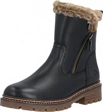 Remonte Womens Mid Height Boots In Black Combination