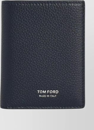 Tom Ford leather bifold cardholder pebbled texture design