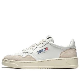Autry Autry Medalist Low White Beige Suede AULM-LS33
