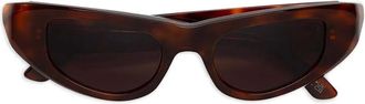 Marni Eyewear Zonnebril met geometrisch montuur - Bruin