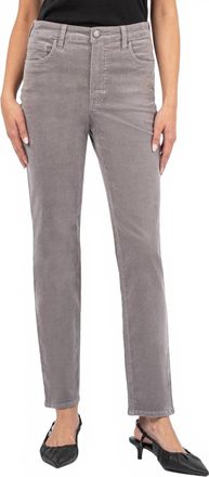 Kut from the Kloth Womens Rachael High Waist Corduroy Mom Jeans In Gray