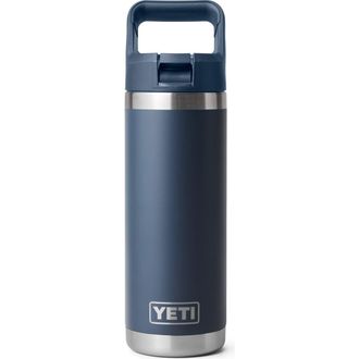 Yeti Rambler 18-Ounce Straw Water Bottle in Navy at Nordstrom