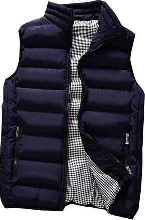 Guiran Mens Lightweight Sleeveless Jacket Gilet Body Warmer Dark Blue 2XL