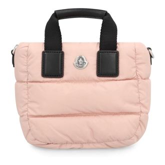 Moncler Tassen, Dames, Roze, ONE Size, Katoen, Caradoc Micro Tote