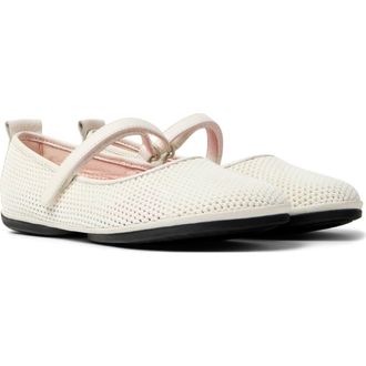 Camper Right Nina Flat in White Natural at Nordstrom, Size 35