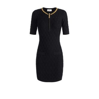 Elisabetta Franchi Mujer, Vestidos, Negro, Talla: L