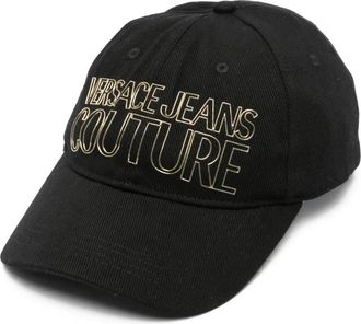 Versace Jeans Couture logo-print baseball cap - women - Cotton - One Size - Black