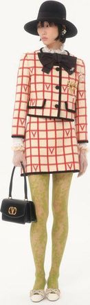 Valentino Gonna In Check Vlogo Donna BETULLA/PARIS 38