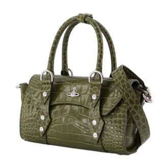Vivienne Westwood Calfskin Leather Crossbody Bag - Green