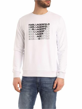 Karl Lagerfeld Karl Triangle logo sweatshirt in white