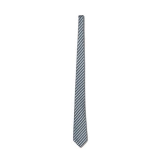 Ermenegildo Zegna Zijden stropdas met strepen - Heren - Accessoires - Blauw - Maat: ONE Size Zijde