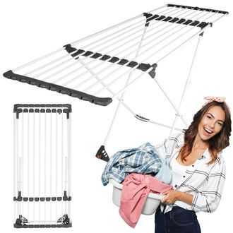 OEM Secadora De Ropa Telesc&oacute;pica Mojave, Blanca Y Grafito