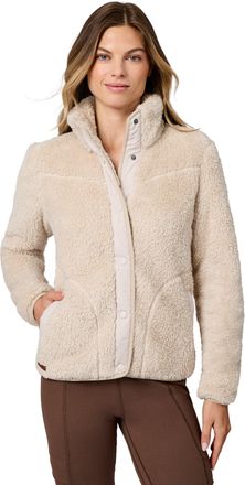 Free Country Womens Sherpa Butter Pile Button Front Jacket