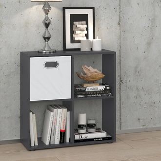 Vicco Separador De Ambientes Tetra, Gris, 72.6 X 72 Cm