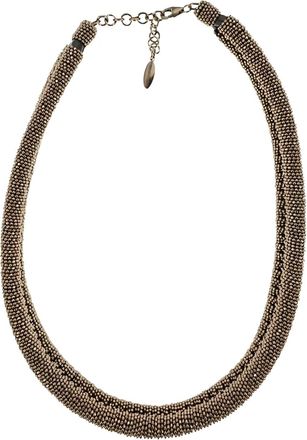 Brunello Cucinelli Collana con perline - Marrone