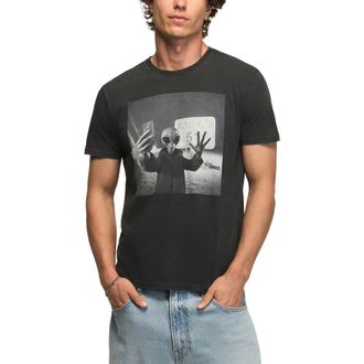 Lucky Brand Area 51 Alien Cotton Graphic T-Shirt in Jet Black at Nordstrom, Size Xx-Large