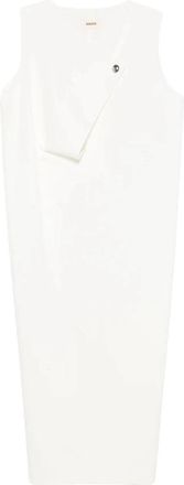 Khaite Wrap Kleedjes - Dames - Wikkelkleedje - Wit - 2XS - Kleedjes