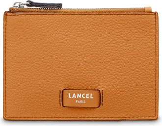 Lancel Stijlvolle Leren Kaarthouder Ninon Bruin - Heren - Portefeuilles - Bruin - ONE Size - Leer - Accessoires